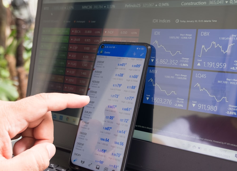 Analyse de données financières sur écran